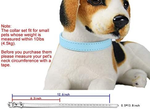 TenCloud Pet Gallér, 12 vagy 16 Állítható ID Bőr Nyakörvek a Kutyus Közepes testű Kutyák Nyakát 6~18 (S(Nyak:6~12))