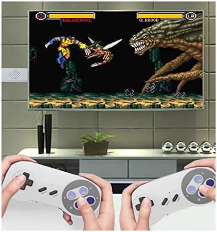 JEOMED Videó Játékok Fiúknak, Plug and Play Vezeték nélküli HD-Kompatibilis Konzol a NES, SNES 300 + Retro 16 Bit 8 BIt portugál