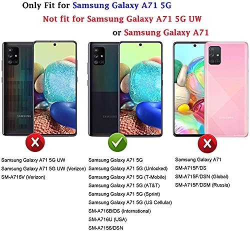 NGB tok Samsung Galaxy A71 5G együtt Edzett Üveg kijelző Védő fólia (Maximális Lefedettség) Gyűrű Jogosultja/Csuklópántot,