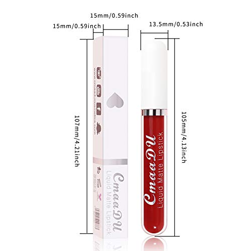 Kozmetikai Készlet 18-színű, Vízálló, Illetve a Rúzs tapadásmentes 2.5 ml tartós Lip Gloss Rúzs Smink Ajándék