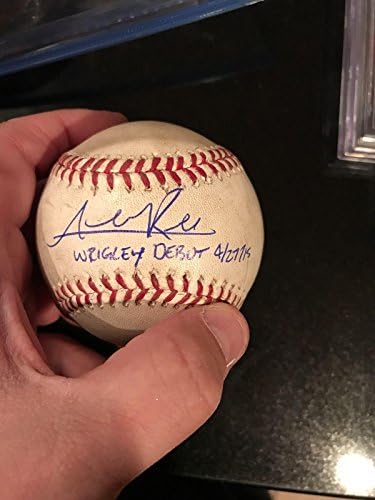 Addison Russel Kölykök Írva Wrigley Debütáló Aláírt Játék Használt, Baseball, MLB Holo - MLB Dedikált Baseball Játék, Használt