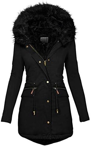 A téli Kabátok Női Plus Size Vastag Kabátok szőrmés Kapucni Meleg Kasmír Felsőruházat Nagy Gallér Parka Maximum