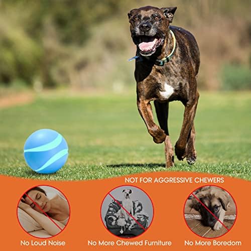 ZKHW Korszerűsített Interaktív Kutya Labda Játékok, Aktív Rolling Ball Kutyáknak Távirányítóval Automatikus Pet Labda Játékok