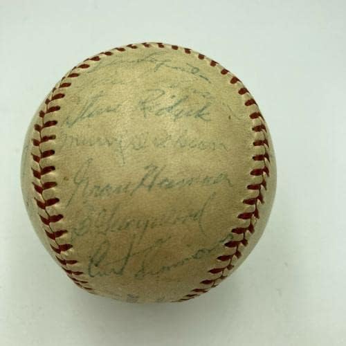 1954-Ben Philadelphia Phillies Csapat Aláírt Nemzeti League Baseball Richie Ashburn - Dedikált Baseball
