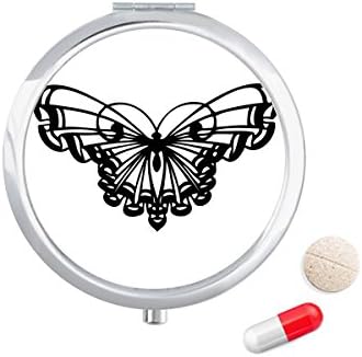 Pillangó Fodros Szárnya Tabletta Esetben Zsebében Gyógyszer Tároló Doboz, Tartály Adagoló