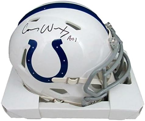 Carson Wentz Aláírt/Feliratos Indianapolis Colts Mini Sisak Fanatikusok 159900 - Dedikált NFL Mini Sisak