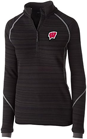 NCAA Wisconsin Badgers Női térhet el Pulóver Kabát, Közepes, Fekete