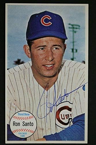 Ron Santo (d.2010) Cubs HOF 1964 Topps Óriás 58 Dedikált, Aláírt Jumbo Kártya - Baseball Asztalon Dedikált Kártyák