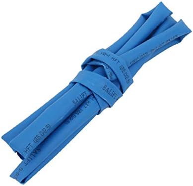 X-mosás ragályos Hő Zsugorodó Cső 5mm Belső Átm Kék Drótot Tekerd Kábel Hüvely 1 Méter Hosszú(Guaina cavo termoretraibile
