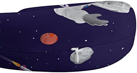 Űrhajós, Bolygók Utazási Nyak Párna U Alakú Fej-Nyaki Támogatás Párna Memory Foam Fejtámla Autó Irodában, Otthon Alszik