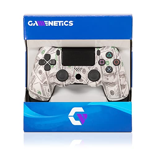 Gamenetics Egyéni Pénzt Fehér Hivatalos Vezeték nélküli Bluetooth Vezérlő PS4 Konzol - PC - Soft Touch - Ensz-Átírt - Videó