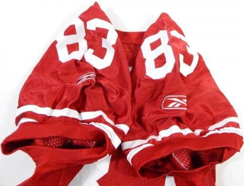 2011-ben a San Francisco 49ers Colin Cloherty 83 Játék Kiadott Piros Mez 44 DP28851 - Aláíratlan NFL Játék Használt Mezek