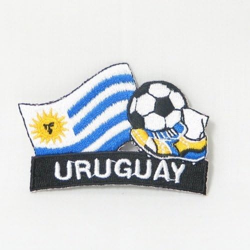 Uruguay Labdarúgó Labdarúgó-Kick Ország Zászló Hímzett Vas a Patch Címer Jelvény ... 2 X 1 3/4 Inch Új ..
