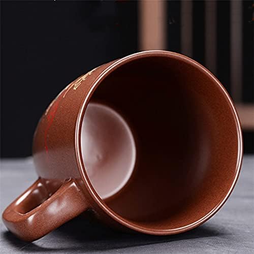 DODOUNA Kerámia Tea Csésze Fedő Hivatal Markolat Kreatív Porcelán Egyszerű, Kézzel Festett pohár vízben Kézzel készített
