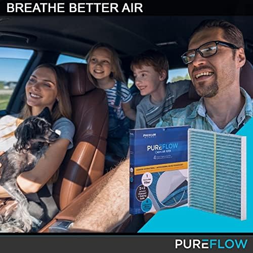 Pureflow Kabin Levegő Szűrő PC99497X, Friss Ágynemű Kabin Szűrő Légfrissítő a Odor Eliminator | Illik 2019-20 Subaru Forester