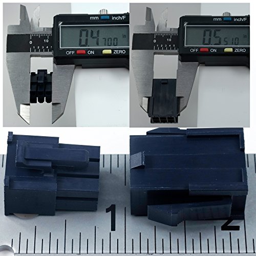 Molex 6-Pin-Fekete Csatlakozó Pályán 4.20 mm.0165 w/18-24 AWG Pin Mini-Fit Jr ™ (5 Match Szett)