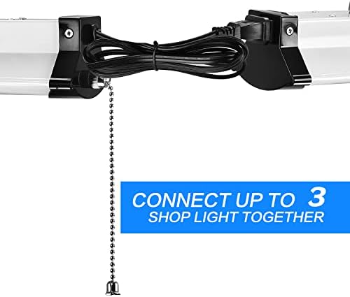 FAITHSAIL Linkable 8FT LED Bolt Fény, 110W, 12000 Lumen, 5000K, 8 Láb LED Lámpatest Garázs, Raktár, Műhely, Csatlakoztassa