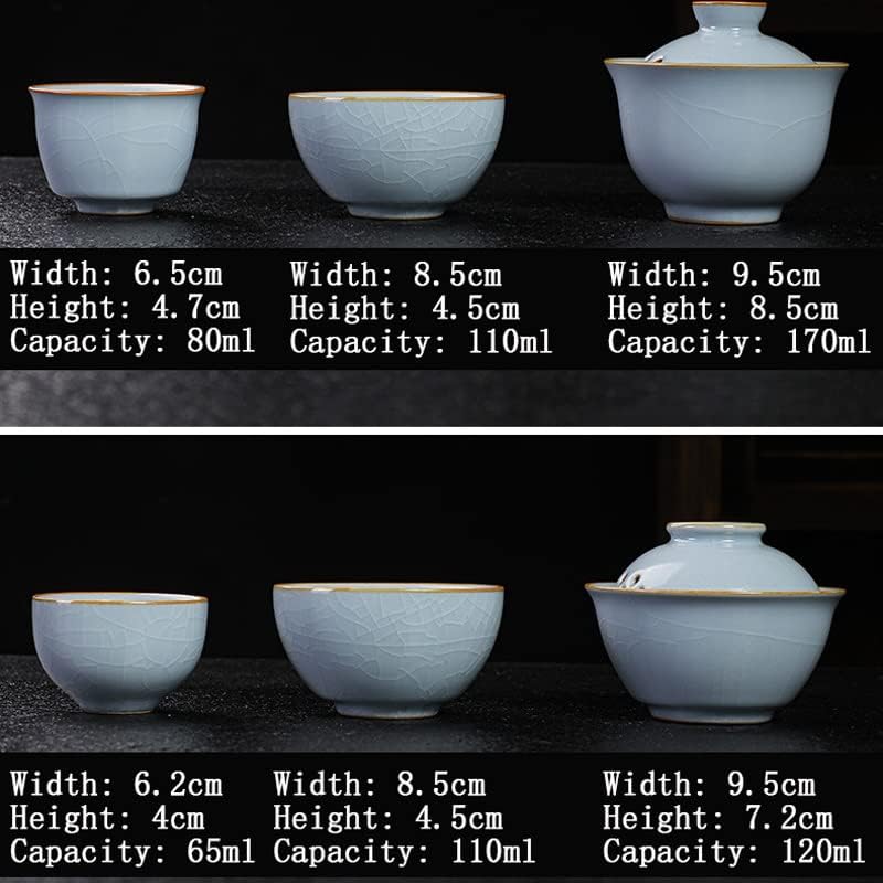 XIULAIQ Japán Kerámia Csésze Tea Szett Hordozható Utazási Teaware Kung Fu 1 Pot + 2 Csésze Home Office Víz Bögre Vintage
