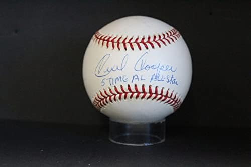 Cecil Cooper Aláírás (5 Alkalom, hogy az Összes Csillag) Baseball Autogramot Auto PSA/DNS AM48822 - Dedikált Baseball