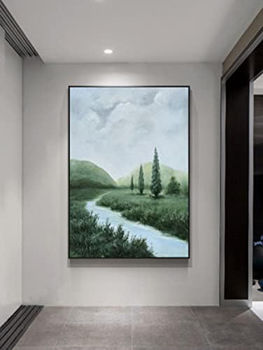 ZZCPT Kézzel Festett olajfestmény - préri folyó Művészeti Fali Dekor, Északi absztrakt dekoratív festészet modern minimalista