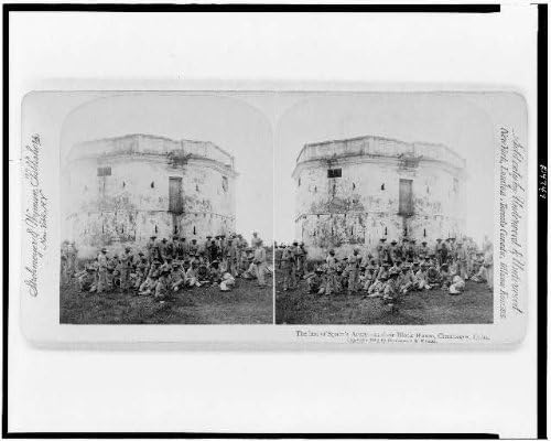 HistoricalFindings Fotó: Fotó: Stereograph,Az Utolsó Spanyol Hadsereg,Blokk Ház,Cienfuegos,Kuba,c1899