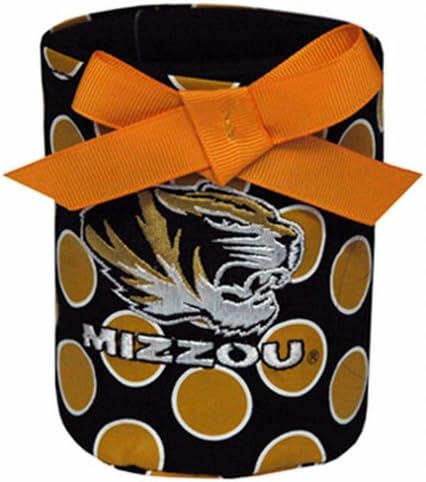 NCAA Missouri Tigers Koozie a Polka Dot Design
