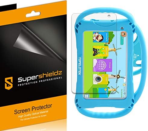 (3 Csomag) Supershieldz Tervezett Topelotek Gyerekek Tablet 7 hüvelykes (KIDS709) képernyővédő fólia, Tükröződésmentes, valamint