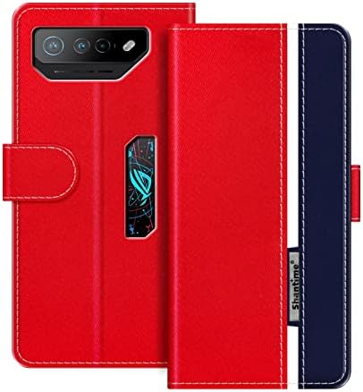 MILEGAO az Asus ROG Phone 7 Ultimate Fedél, Mágneses Csat Többszínű Üzleti PU Bőr Telefon tok Memóriakártya Slot, az Asus