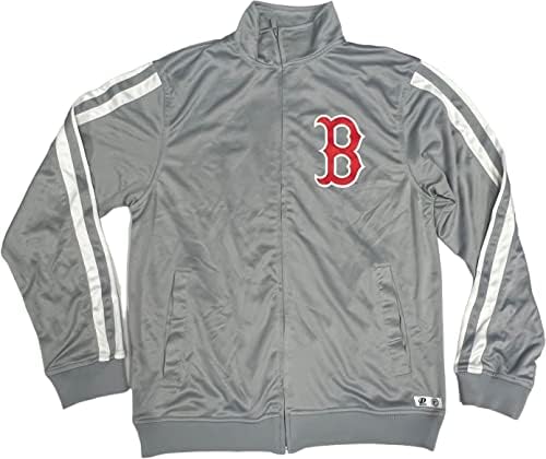 VF Boston Red Sox Classic Logo Férfi Teljes Zip Nedvesség Wicking Képzés Kabát