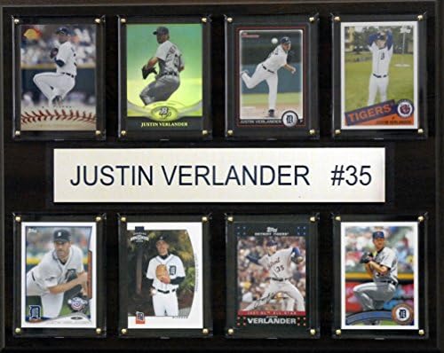 MLB Detroit Tigers Justin alacsonyan repül 8-Kártya Emléktábla, 12 x 15-Inch