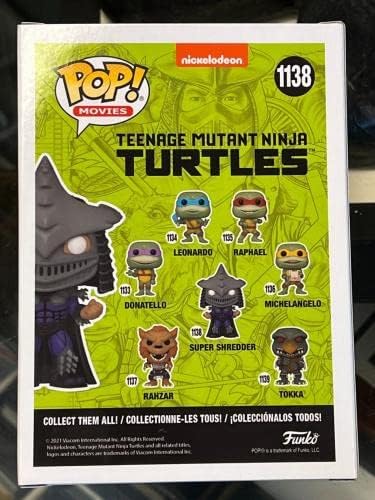 Kevin Nash Aláírt Dedikált Szuper Reszelő Funko Pop! 1138 Ninja Turtles PSA - Birkózás Figurák