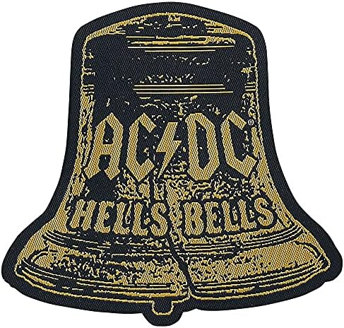 AC/DC ACDC Hells Bells Meghalni Vágott Logó Javítás Hard Rock Rajongó Zenekar Varrni Applied