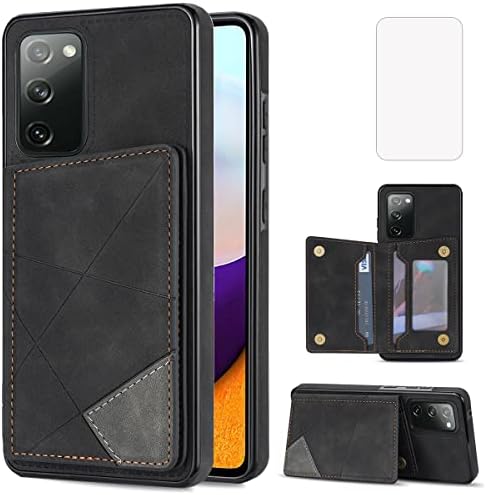 Galaxy S20 FE Esetben,NKECXKJ Design a Samsung S20FE Telefon Esetében a Képernyő Védő PU Bőr Kitámasztó Kártya Tartóját Slot