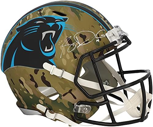Sam Darnold Carolina Panthers Dedikált Riddell Camo Alternatív Sebesség Replika Sisak - Dedikált NFL Sisak