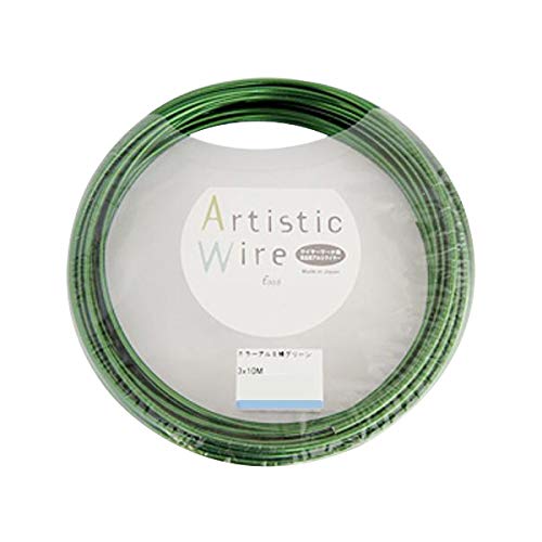 Művészi Vezeték Színes Alumínium Drót, Zöld, 0,1 cm (3.0 mm) x 32.8 ft (10 m)