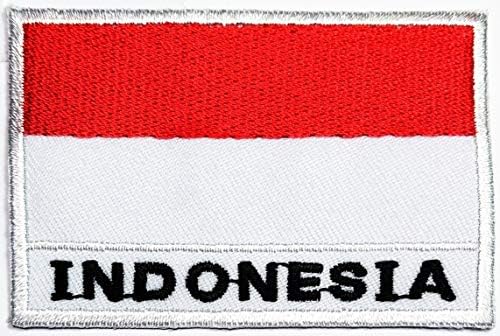 ONCEX Indonézia Zászló Ország Nemzeti Hímzett Applied Vas a Patch Indonézia Zászló, Jelkép, Katonai járművek Foltok a Ruhát