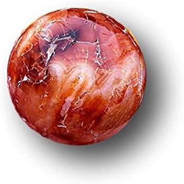 Carnelian csiszolt gömb Gömb kristály gyógyító természetes metafizikai drágakő - carnelian gömb 3