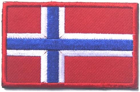 Norvég Zászló Taktikai Karszalagot Hímzett Foltok Jelvények Morál Taktika Katonai Hímzés Javítás Hook & Hurok A Vissza