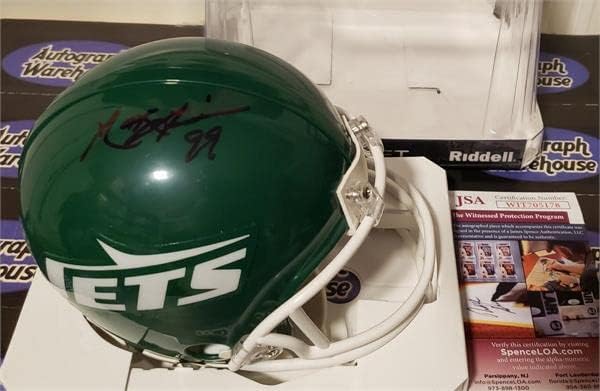 Mark Gastineau dedikált Futball Mini Sisak (New York Jets) SZÖVETSÉG Hitelesített fekete aláírás - Dedikált NFL Mini Sisak