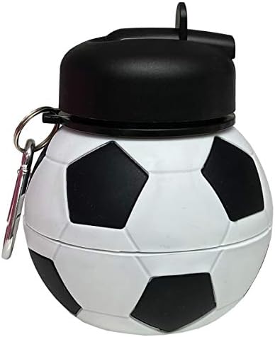 iscream BPA Mentes, 18 oz Összecsukható Szilikon Sport Üveg - Futball-Labda