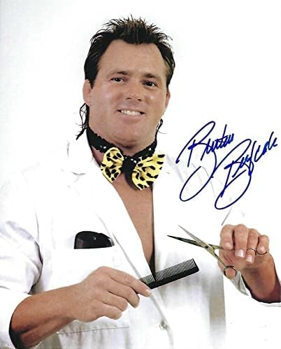 Brutus Beefcake Aláírt WWE 8x10 Fotó A Borbély WWF Legenda Kép Autogramot 1 - Dedikált Birkózás Fotók