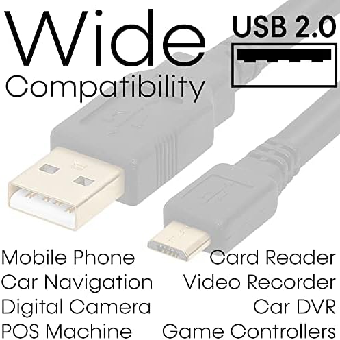 Cmple - Micro USB-Kábel-10ft férfi Férfi Micro USB töltőkábel Adatok Fordította: USB USB Kábel Android Telefon, Laptop, PC,