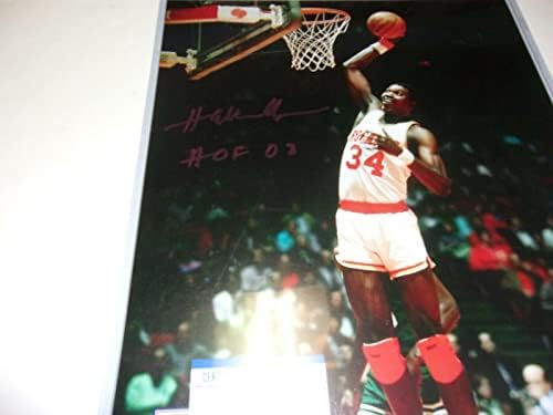 Hakeem Olajuwon Houston Rockets Hof-03 Psa/dns/coa Aláírt 11x14 Fotó - Dedikált NBA-Fotók