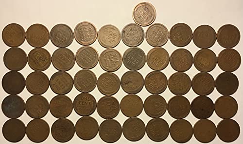 1911 P Lincoln Búza-Kal Penny Fél Tekercs 25 Érmék Penny Eladó Jó
