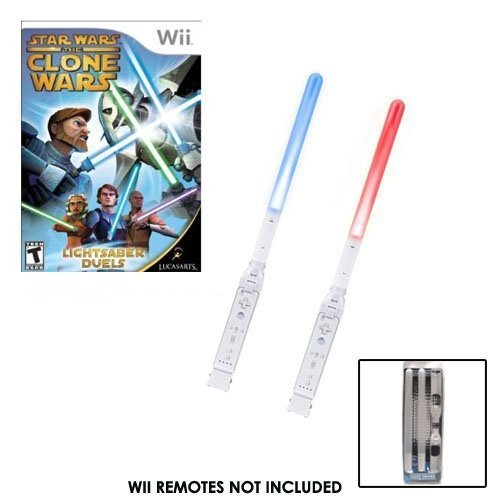 Star Wars A Klónok Háborúja: Fénykard Párbaj + Kettős Fény Szablyák a Nintendo Wii