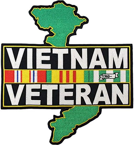 Egyesült Államok Katonai Vietnami Veterán Szolgáltatás Szalag, illetve az Ország Vázlat Hímzett 12 Extra Nagy Javítás