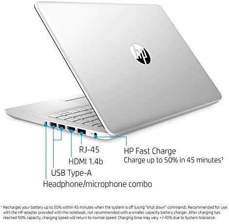 HP 14 Laptop HD, AMD Ryzen 3 3250U akár 3,5 GHz-es (Beat i5-7200U), 128GB SSD, 8GB DDR4 RAM, WiFi, Bluetooth, HDMI, Webcam,