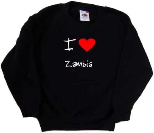 Én Szerelmes Szív Zambia Fekete Pulóver