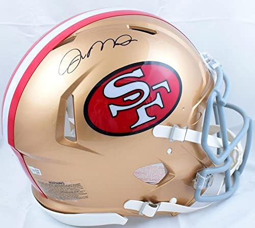 Joe Montana Aláírt San Francisco 49ers F/S 64-95 Sebesség Hiteles Sisak-Fanatikusok - Dedikált NFL Sisak