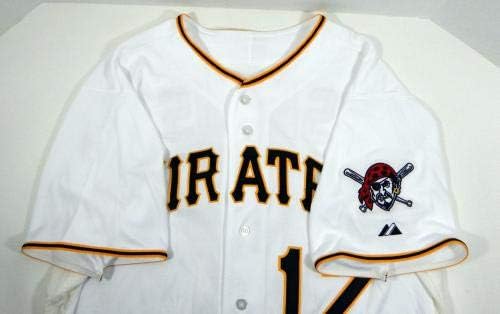Pittsburgh Pirates Jerry Sands 17 Játék Kiadott Fehér Jersey PITT33136 - Játék Használt MLB Mezek